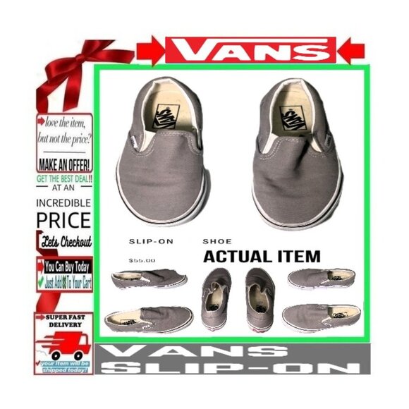 🛑 VANS Classic ➕ SNEAKERS Slip On SHOES Comfort Solid Dress Unisex 💸BUY NOW‼️ - Picture 2 of 16